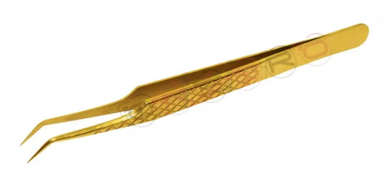 Pro Straight 10mm 45° Volume Tweezer, model ET-02-03-07