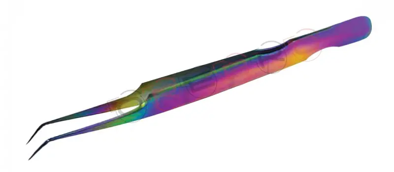 Pro Straight 10mm 45° Volume Tweezer, model ET-02-03-11