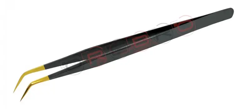 Slim Straight 10mm 45° Volume Tweezer, model ET-03-01-01
