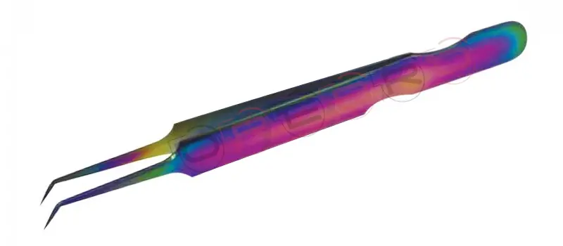 Needle Nose 6mm 45° Volume Tweezer, model ET-03-02-09