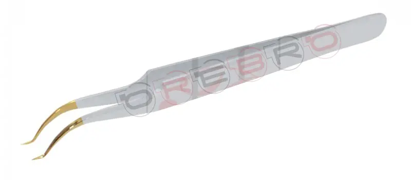 Curved V-Shape 90° Volume Tweezer, model ET-04-04-06