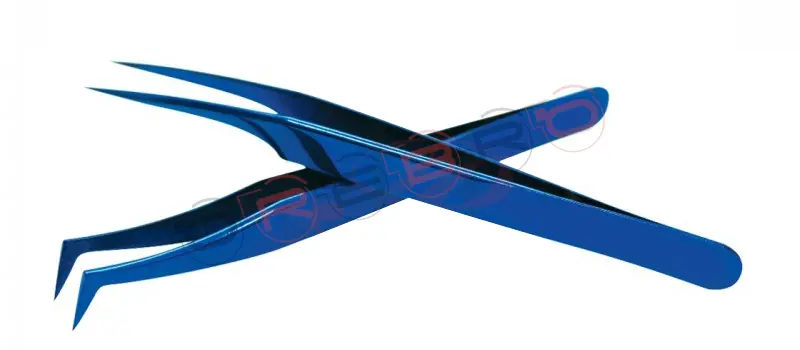 Pro Straight Angle Isolation Tweezer (12cm) L-type Volume 75° Tweezer (11.5cm), model ET-04-05-01