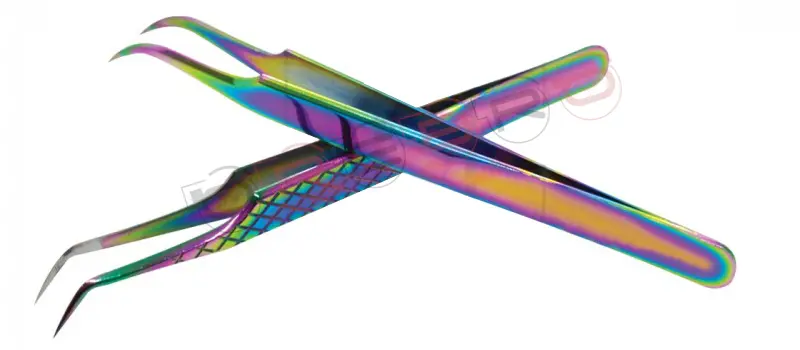 Half Curved Volume Tweezer (12cm) Pro Straight 10mm 45° Volume Tweezer (12cm) Diamond Elite, model ET-04-05-23