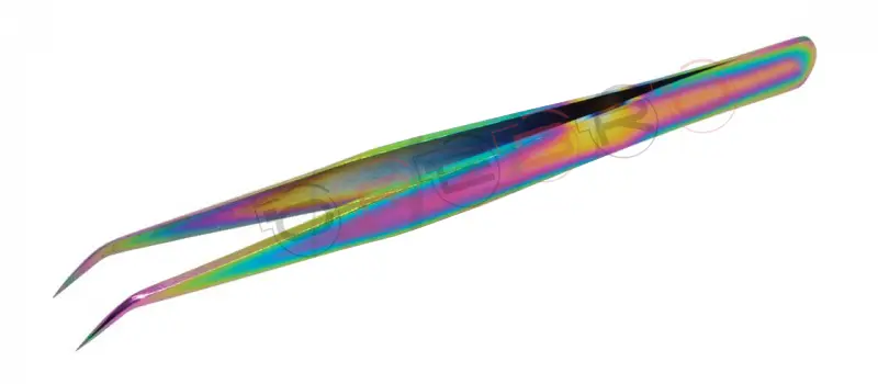 Wide Straight Volume 12mm 45° Tweezer, model ET-05-01-03