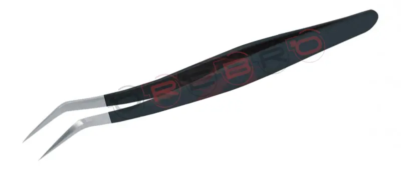 Precision Bent Volume Tweezer, model ET-05-03-06