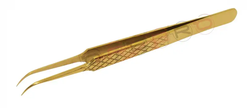 Needle Nose Curved Volume Tweezer, model ET-05-04-01