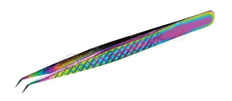 Straight 6mm 45° Volume Tweezer, model ET-06-04-03
