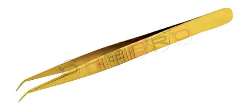 Straight 6mm 45° Volume Tweezer, model ET-06-04-06