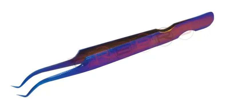 Curved V-Shape 45° Volume Tweezer, model ET-06-05-02