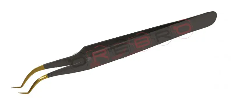 Curved V-Shape 45° Volume Tweezer, model ET-06-05-06