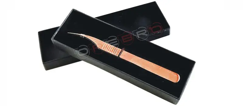 Cardboard box separated top closer (for two tweezer) (11.5cm to 14cm), model ET-07-05-01