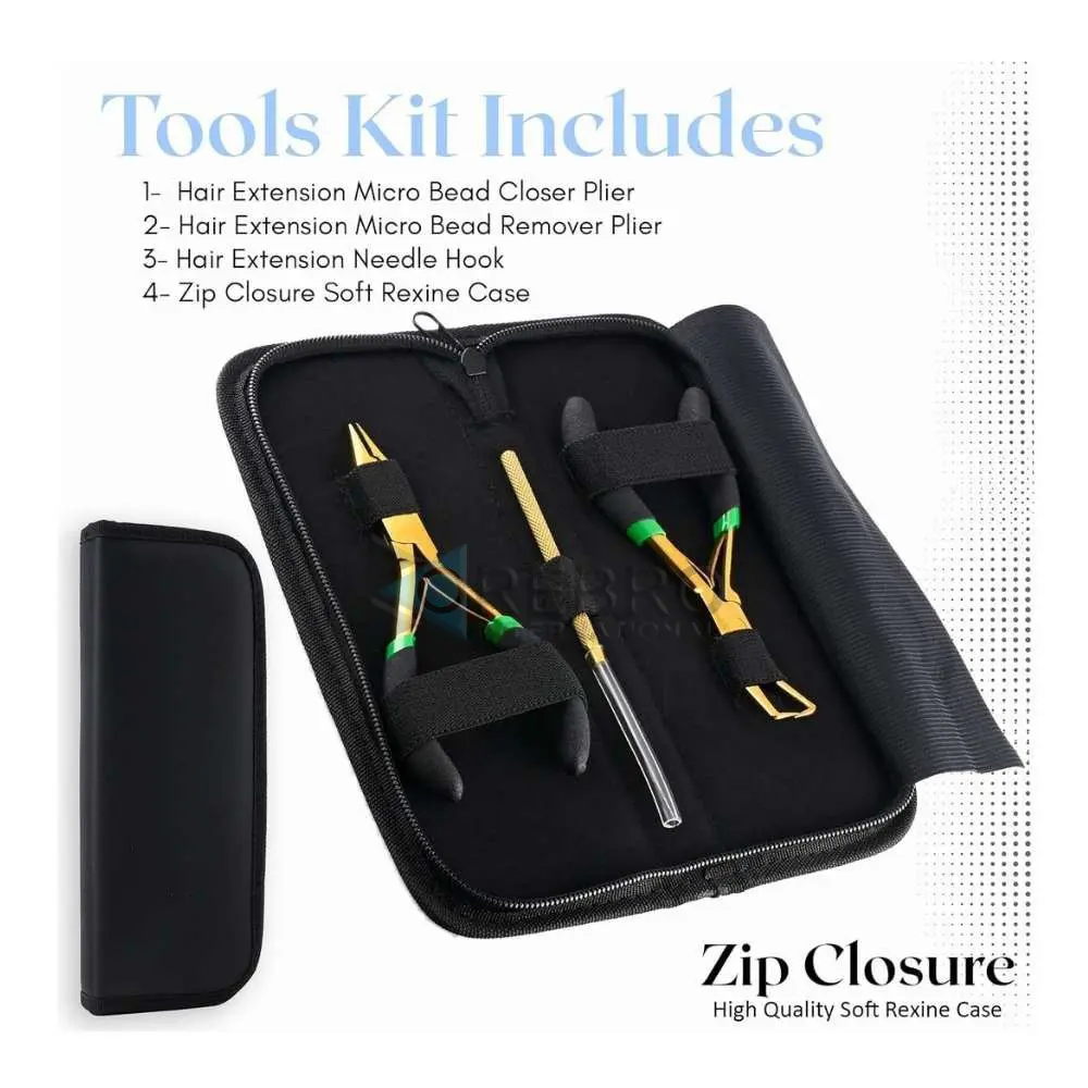Hair Extension Tools Kit- Gold OI-20-7368, view 2