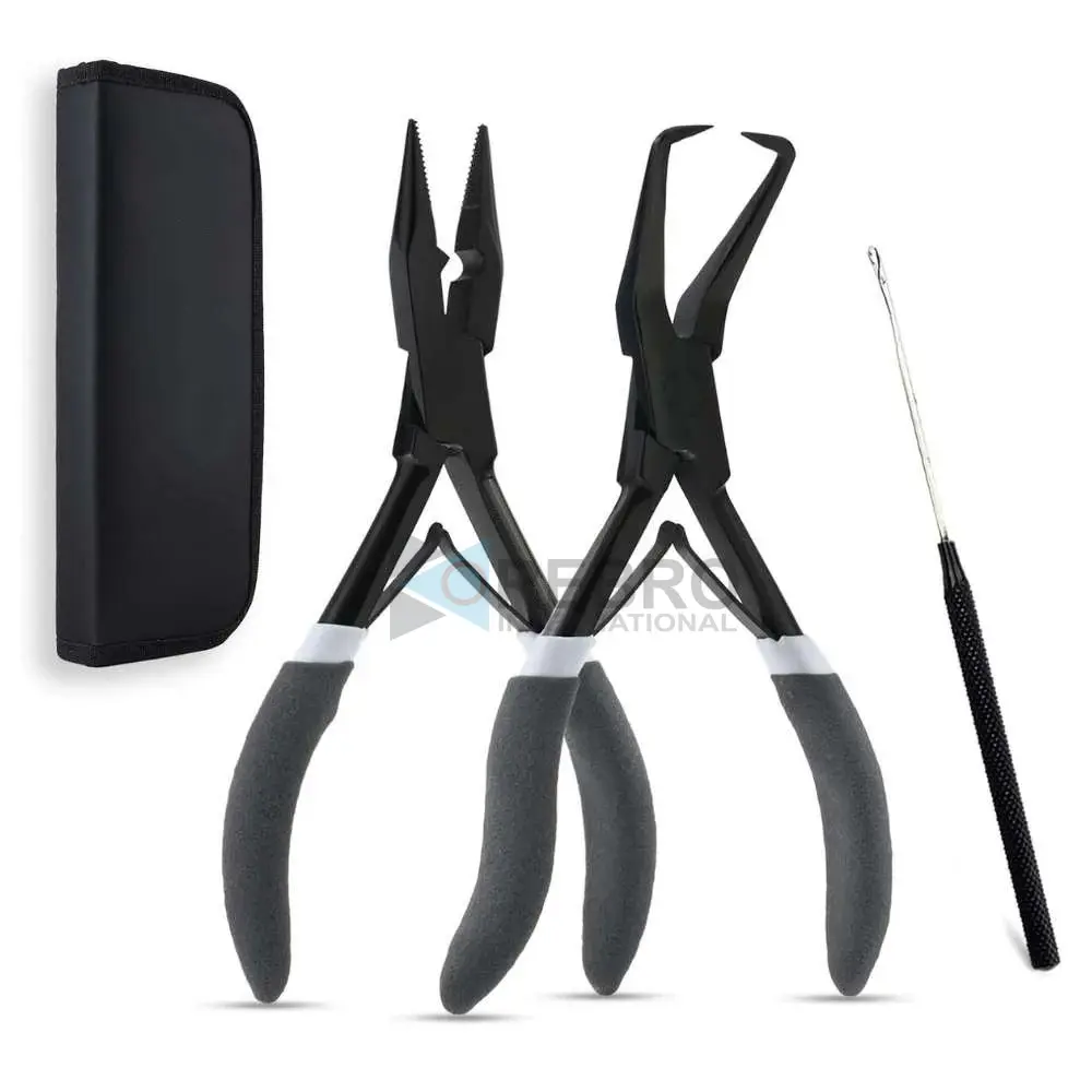 Hair Extension Tools Kit- Black, model OI-20-7370