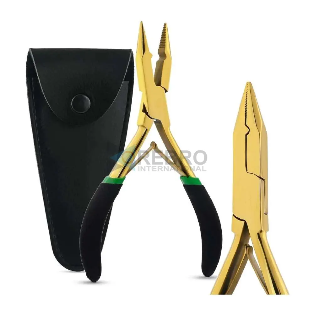 Microlink's Hair Extension Crimping Plier- Gold, model OI-20-7476