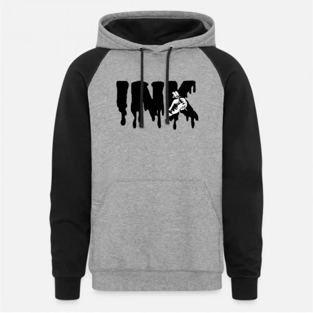 Unisex Colorblock Hoodie, model ORB-BPT-3801