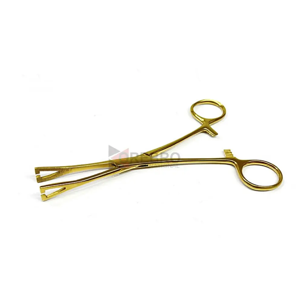 Pennington Forceps, Slotted- Gold Oxide Coated, model ORB-BPT-4001