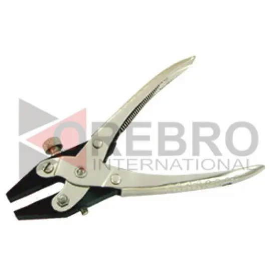 Parallel Action Flat Nose Pliers With Positioning Screw, model ORB-JT-1620