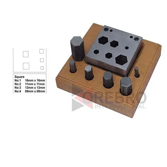 7 Square Shaped Steel Disc Cutter 6 Mm- 16 Mm Jewellery Making Designs Patterns, model ORB-JT-2929