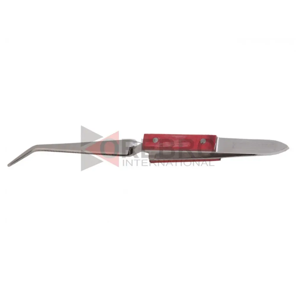 Curved Fiber Grip Self Locking Tweezer, model ORB-OT-1500
