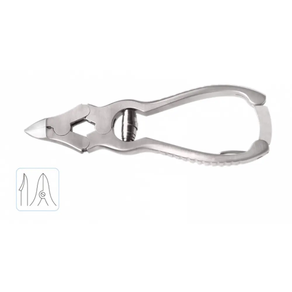 Double Action Nail Clipper Curved Barrel Spring 12cm, model ORB-PI-1043