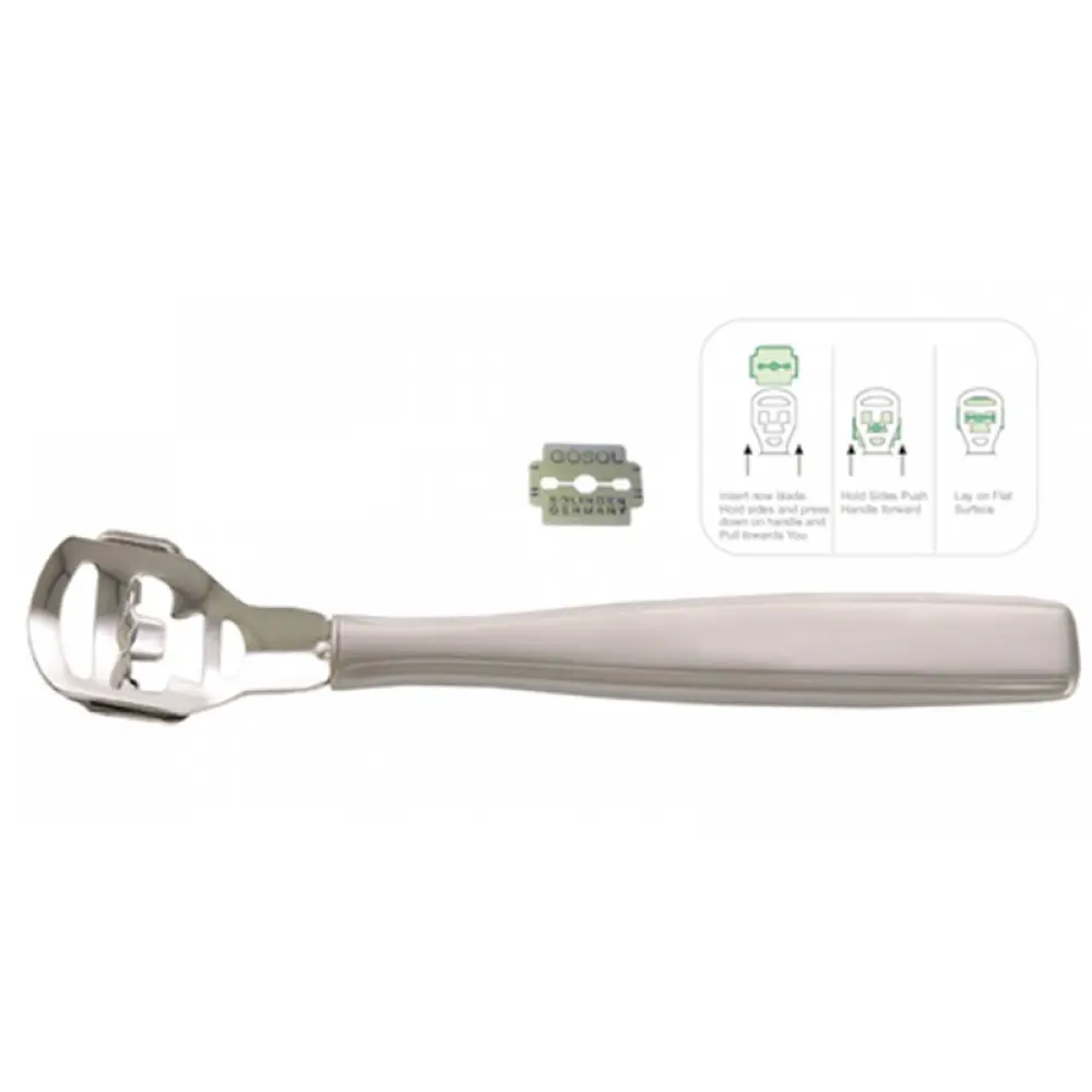 Callus Shaver Stainless Steel 12cm, model ORB-PI-1223