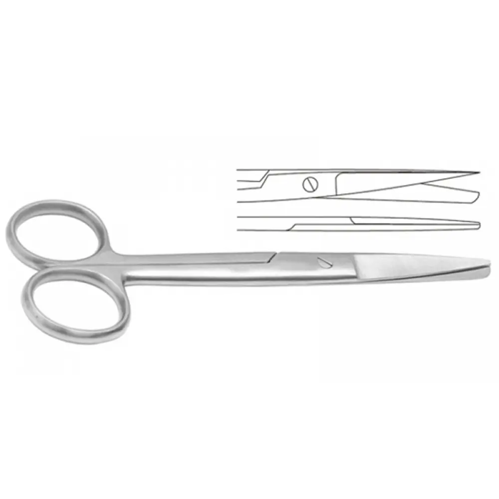 Operating Scissors 15.5cm Straight Sharp/Blunt, model ORB-PI-1437